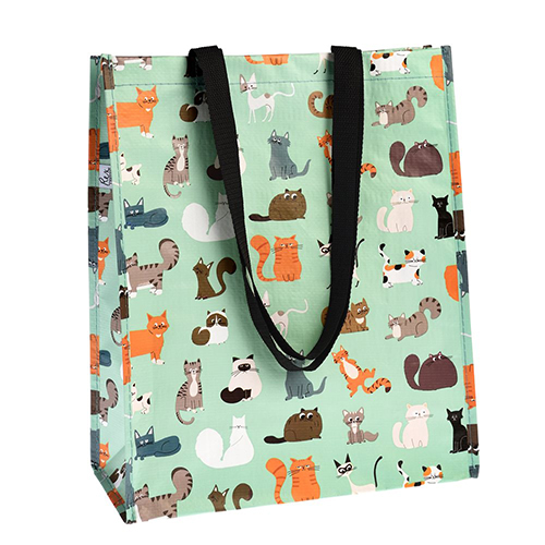 Nine lives recycled shopping bag