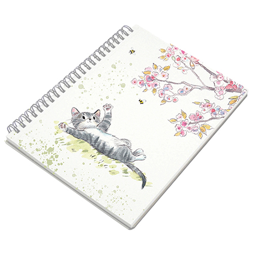 Pawsitively purrfect notebook - tabby kitten