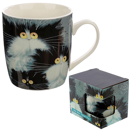 Kim Haskins mixed cats mug