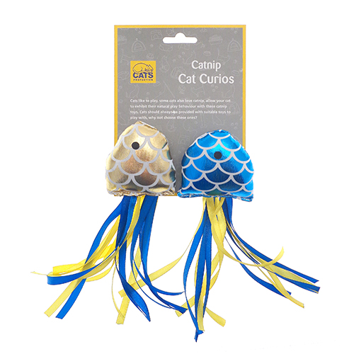 Fish cat toy twin pack