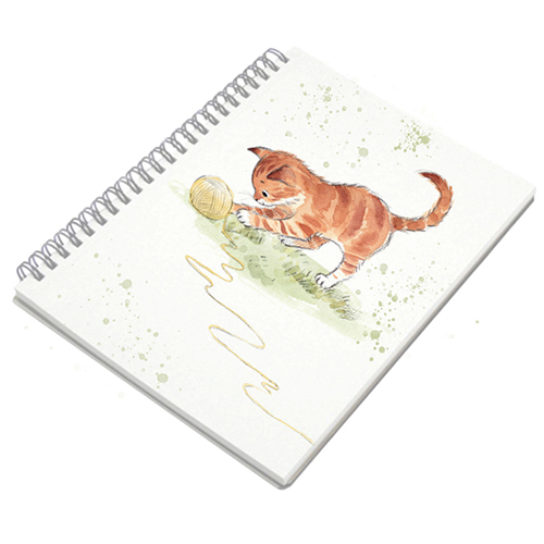Pawsitively purrfect notebook - ginger kitten
