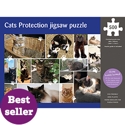 Cats Protection rehomed cats jigsaw 500 piece