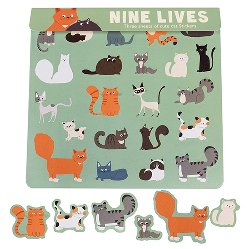 Nine lives fun stickers
