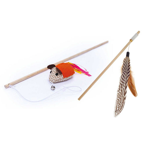 Assorted wooden stick toys